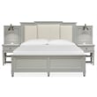 Magnussen Home Glenbrook Pebble Queen Upholstered Wall Bed