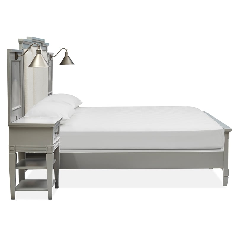 Magnussen Home Glenbrook Pebble Queen Upholstered Wall Bed