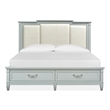 Magnussen Home Glenbrook Pebble King Upholstered Panel Storage Bed