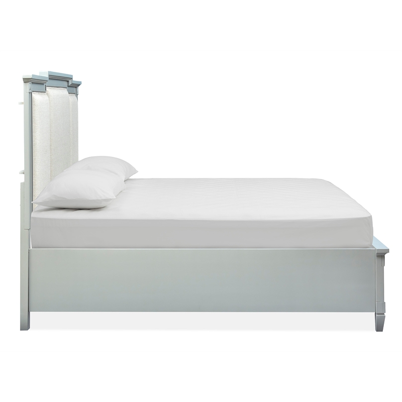 Magnussen Home Glenbrook Pebble King Upholstered Panel Storage Bed