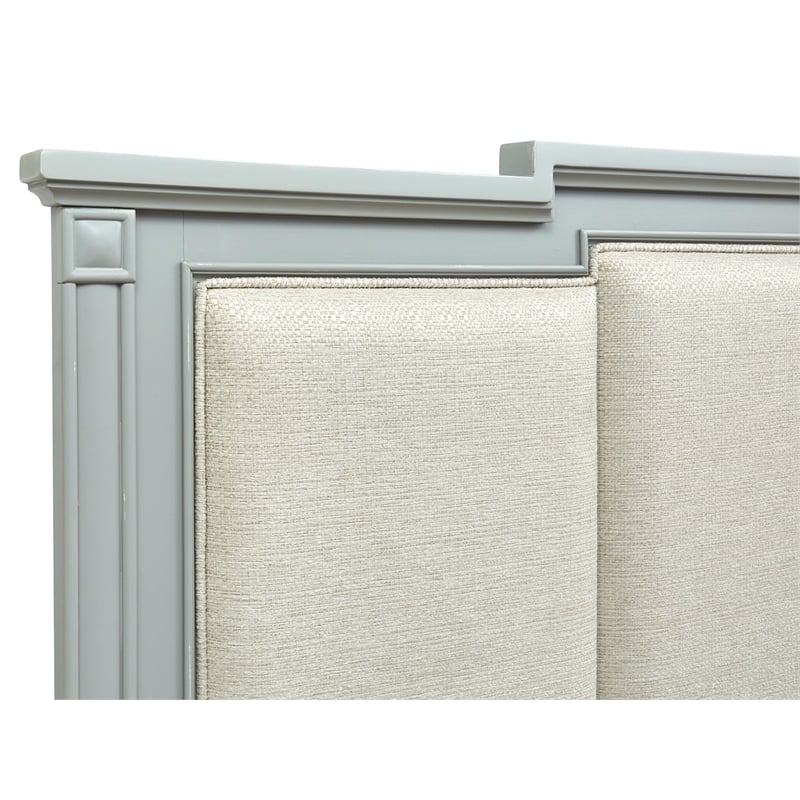 Magnussen Home Glenbrook Pebble California King Upholstered Panel Storage Bed