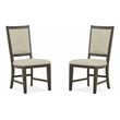 Magnussen Home Westley Falls Graphite Step Upholstered Side Chair Two Pack