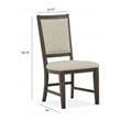 Magnussen Home Westley Falls Graphite Step Upholstered Side Chair Two Pack