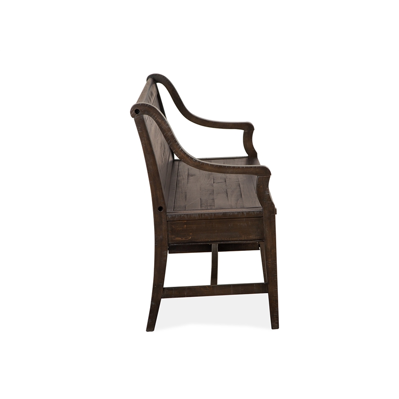 Magnussen Home Westley Falls Graphite Bench