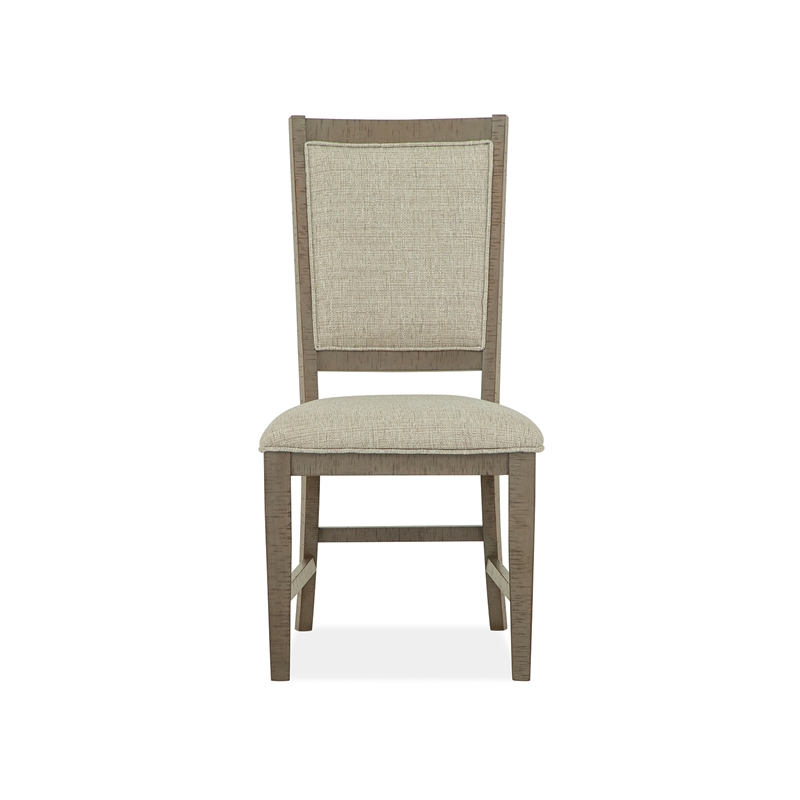 Magnussen Home Paxton Place Dovetail Grey Step Upholstered Side Chair Two Pack