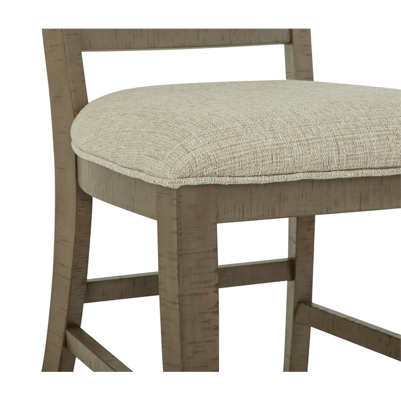 Magnussen Home Paxton Place Dovetail Grey Step Upholstered Side Chair Two Pack