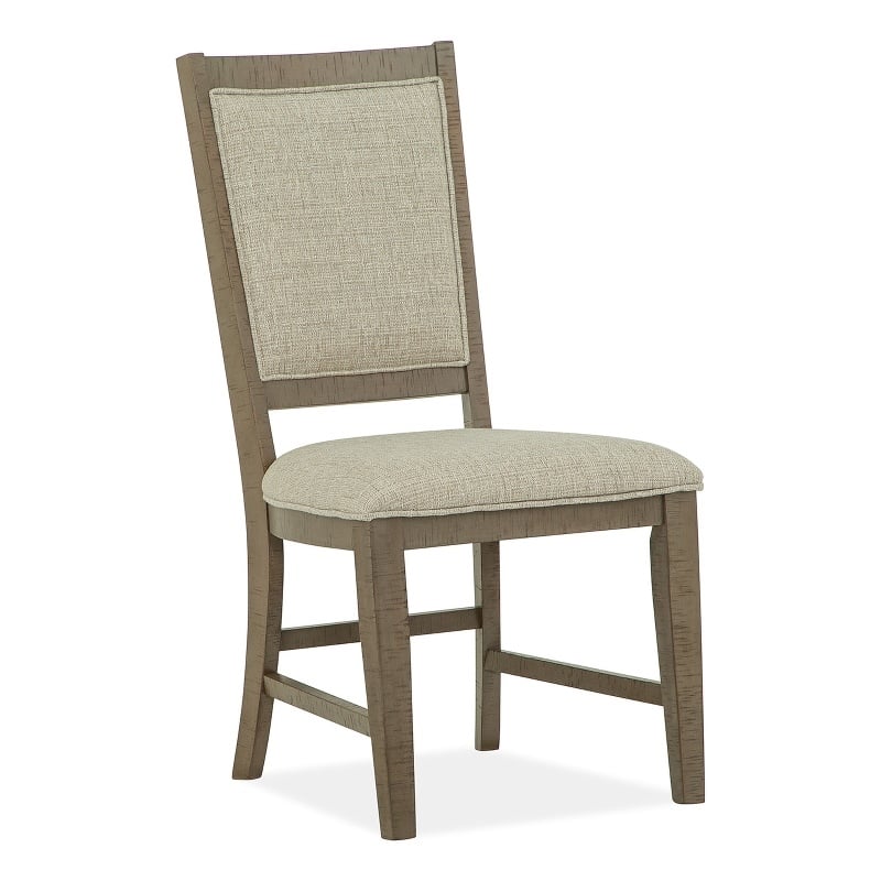Magnussen Home Paxton Place Dovetail Grey Step Upholstered Side Chair Two Pack