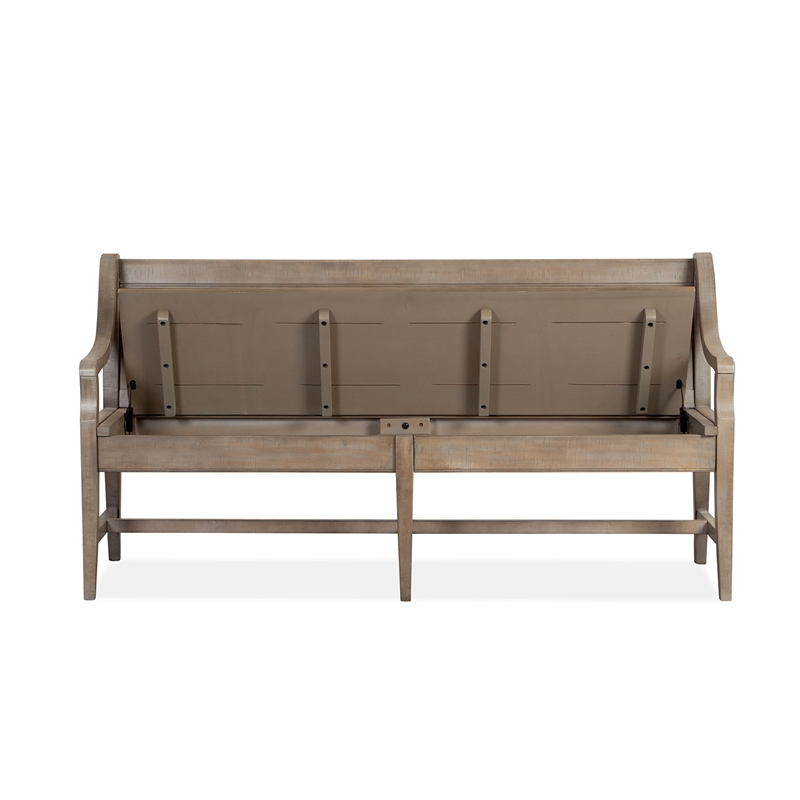 Magnussen Home Paxton Place Dovetail Grey Bench