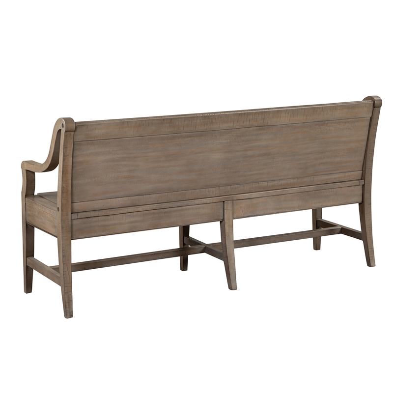 Magnussen Home Paxton Place Dovetail Grey Bench