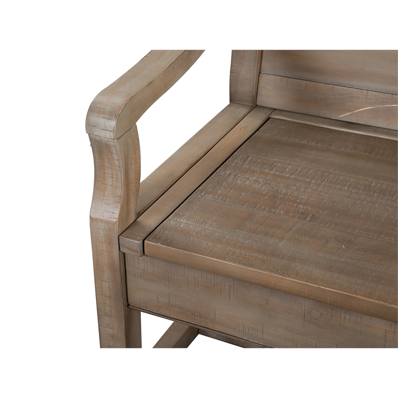 Magnussen Home Paxton Place Dovetail Grey Bench