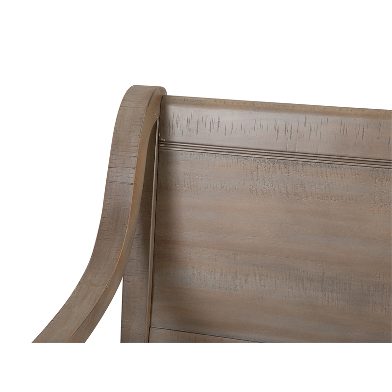 Magnussen Home Paxton Place Dovetail Grey Bench