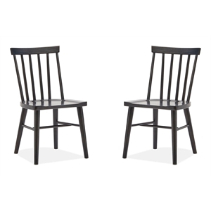 Magnussen Home Lindon Coffee Bean Side Chair Two Pack