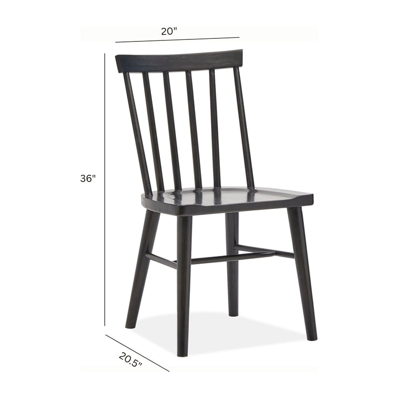 Magnussen Home Lindon Coffee Bean Side Chair Two Pack