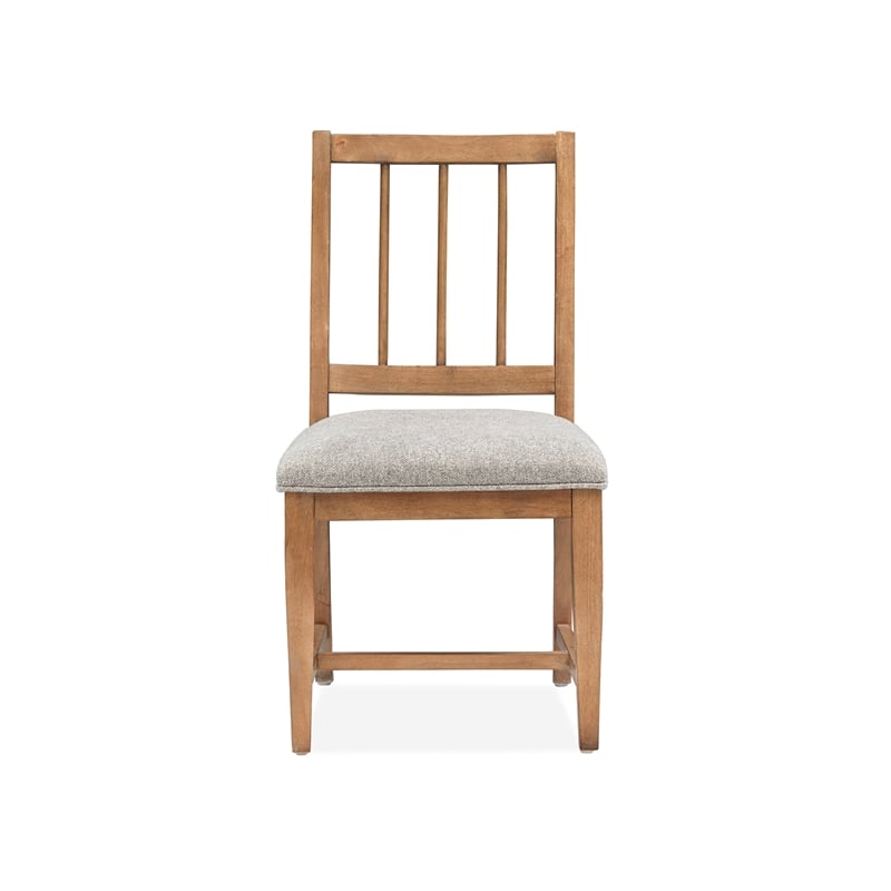 Magnussen Home Lindon Belgian Wheat Upholstered Side Chair Two Pack
