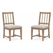 Magnussen Home Lindon Belgian Wheat Upholstered Side Chair Two Pack