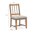 Magnussen Home Lindon Belgian Wheat Upholstered Side Chair Two Pack