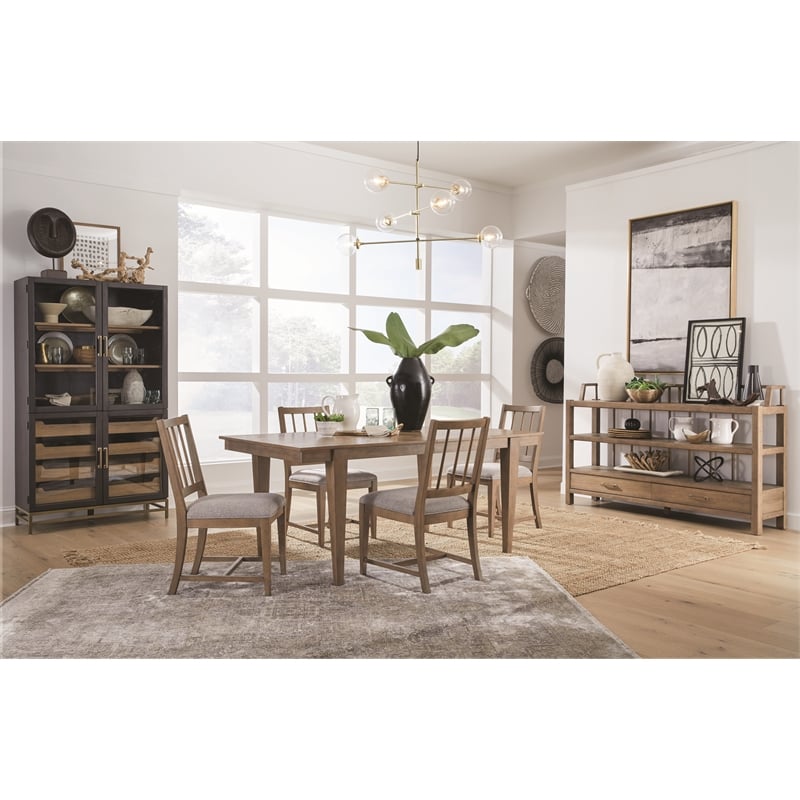 Magnussen Home Lindon Belgian Wheat Upholstered Side Chair Two Pack