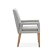 Magnussen Home Lindon Belgian Wheat Grey Upholstered Arm Chair Two Pack