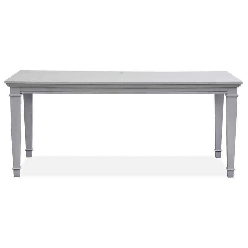 Magnussen Home Charleston Harbor Gray Grey Extendable Rectangular Dining Table