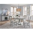 Magnussen Home Charleston Harbor Gray Grey Extendable Rectangular Dining Table
