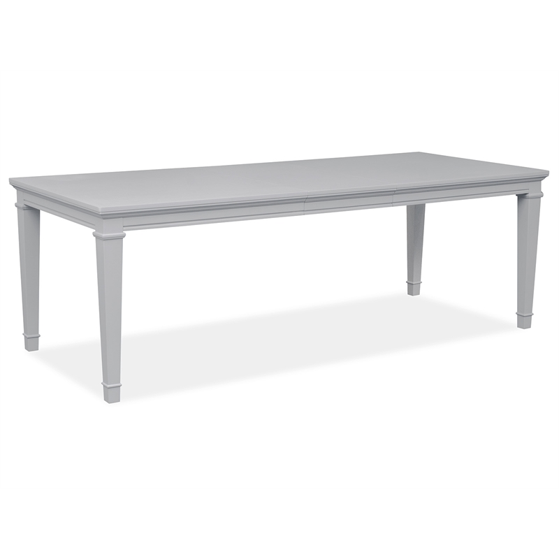Magnussen Home Charleston Harbor Gray Grey Extendable Rectangular Dining Table