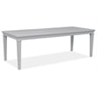Magnussen Home Charleston Harbor Gray Grey Extendable Rectangular Dining Table