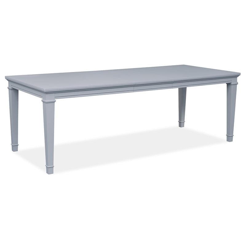 Magnussen Home Charleston Harbor Gray Grey Extendable Rectangular Dining Table