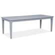 Magnussen Home Charleston Harbor Gray Grey Extendable Rectangular Dining Table