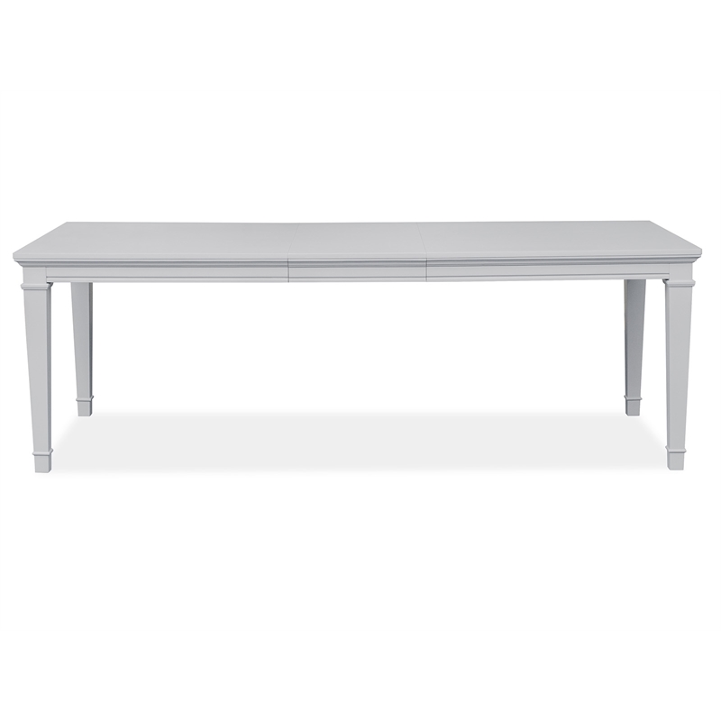 Magnussen Home Charleston Harbor Gray Grey Extendable Rectangular Dining Table