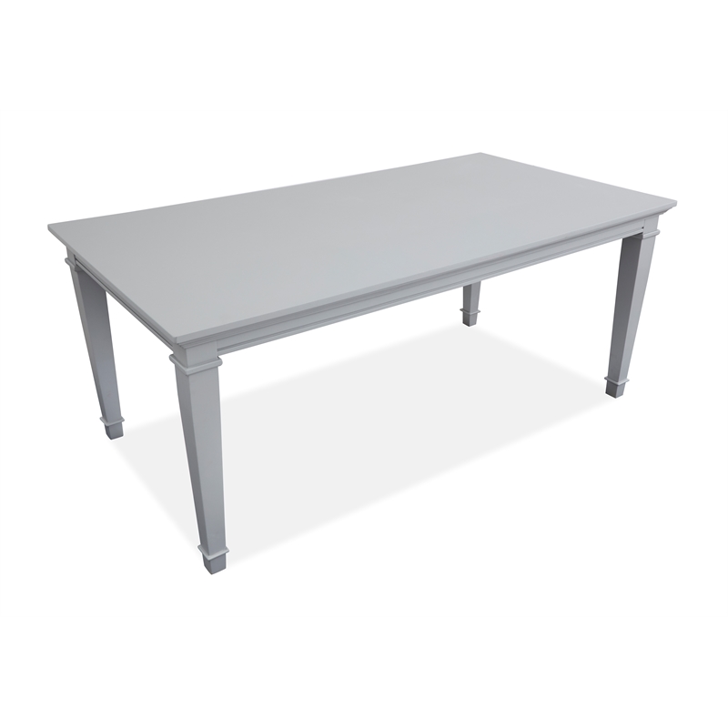Magnussen Home Charleston Harbor Gray Grey Extendable Rectangular Dining Table