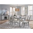 Magnussen Home Charleston Harbor Gray Grey Extendable Rectangular Dining Table