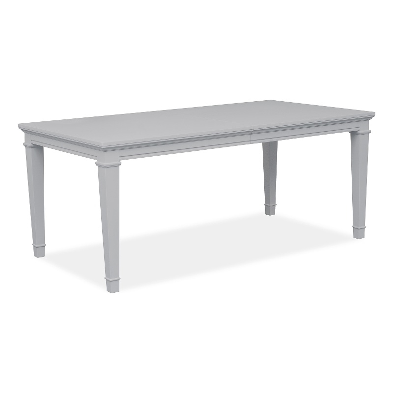 Magnussen Home Charleston Harbor Gray Grey Extendable Rectangular Dining Table