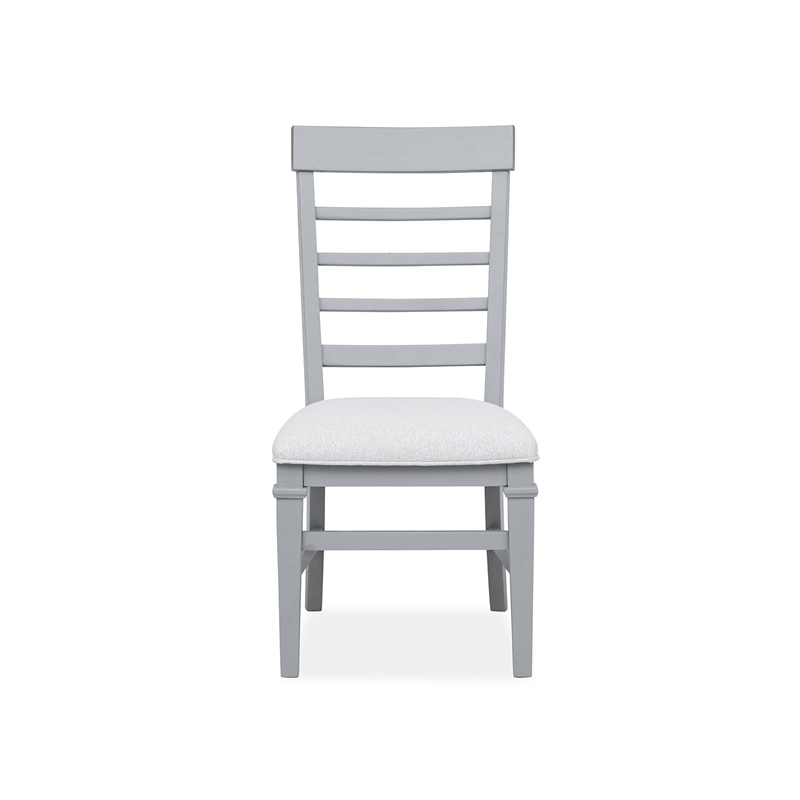 Magnussen Home Charleston Harbor Gray Grey Upholstered Side Chair Two Pack