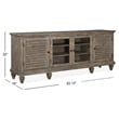 Magnussen Home Calistoga Dovetail Grey Large Console
