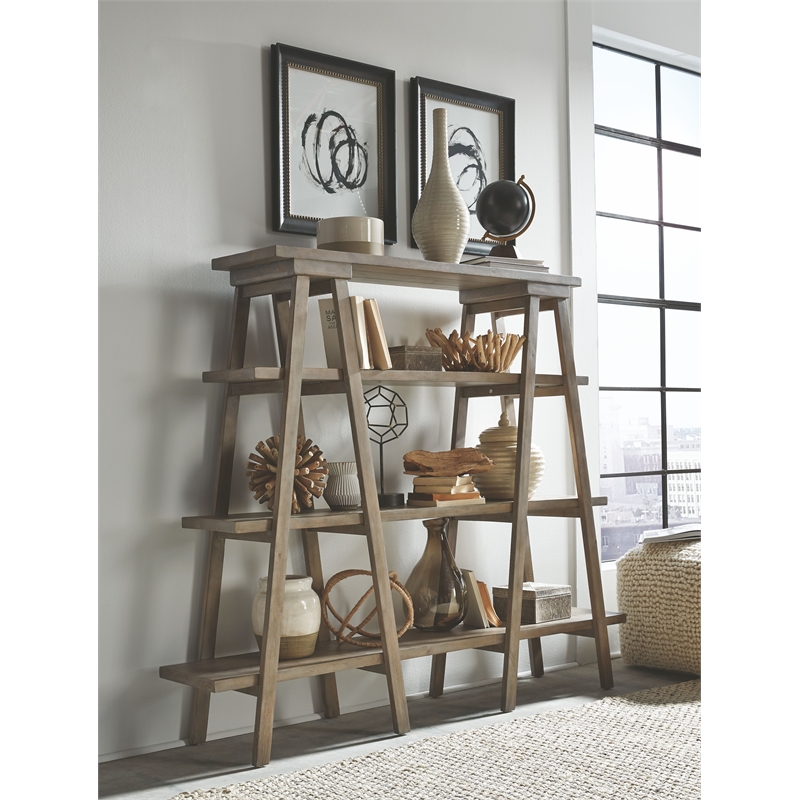 Magnussen Home Lancaster Dovetail Grey Bookshelf