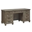 Magnussen Home Lancaster Dovetail Grey Credenza With Hutch