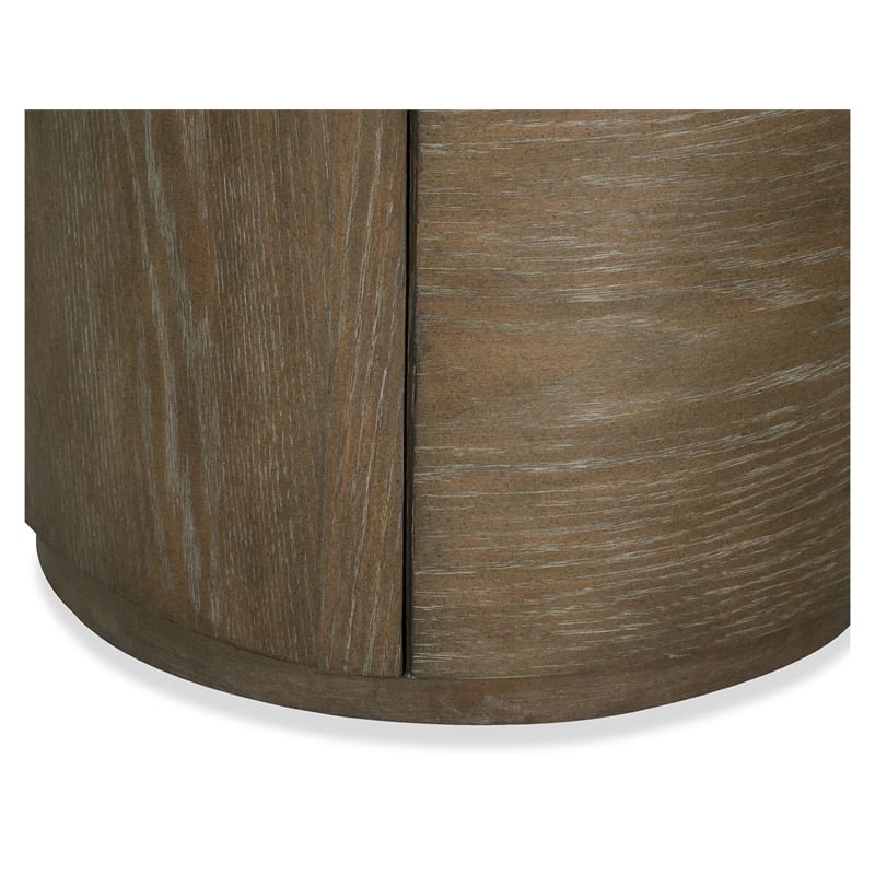 Magnussen Home Bosley Lt. Brown Porpoise Round End Table