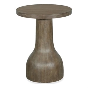 Magnussen Home Bosley Lt. Brown Porpoise Round Accent Table