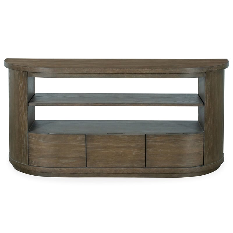 Magnussen Home Bosley Lt. Brown Porpoise Demilune Console