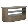 Magnussen Home Bosley Lt. Brown Porpoise Demilune Console