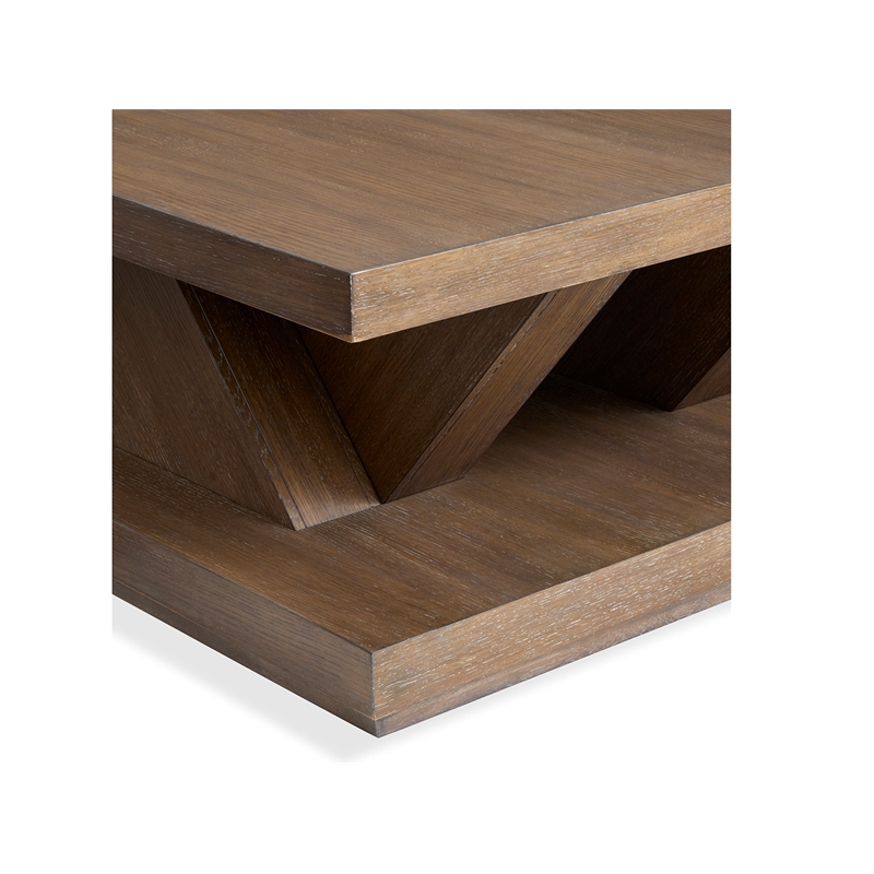 Magnussen Home Lansbury Antique Wheat Square Cocktail Table With Casters