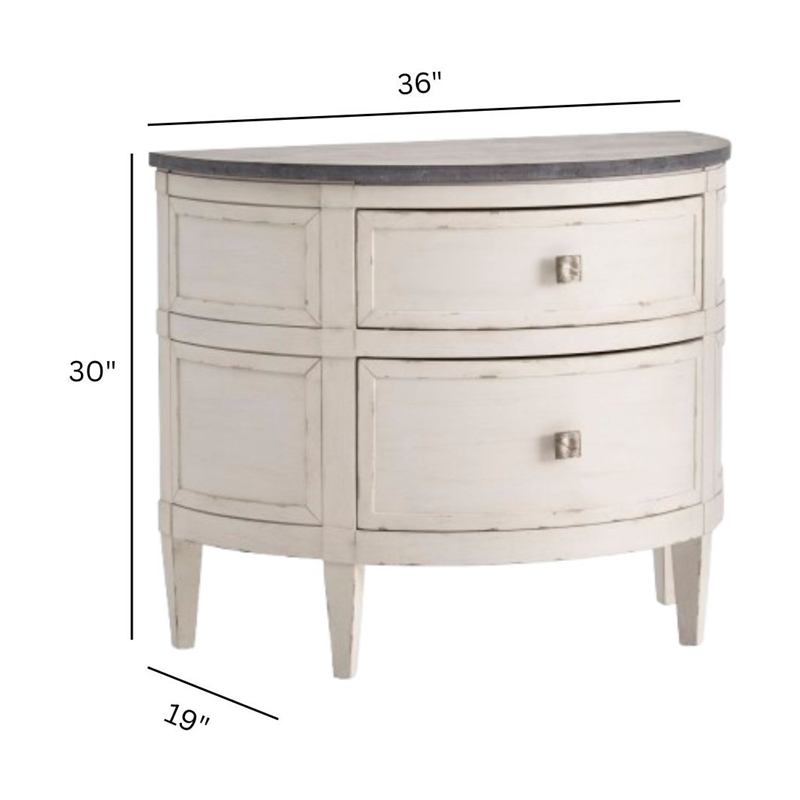 Magnussen Home Gardenia Bay White Accent Nightstand