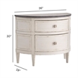 Magnussen Home Gardenia Bay White Accent Nightstand