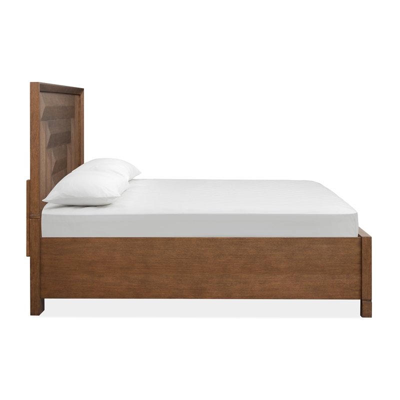 Magnussen Home Callisto Bourbon Brown California King Panel Storage Bed