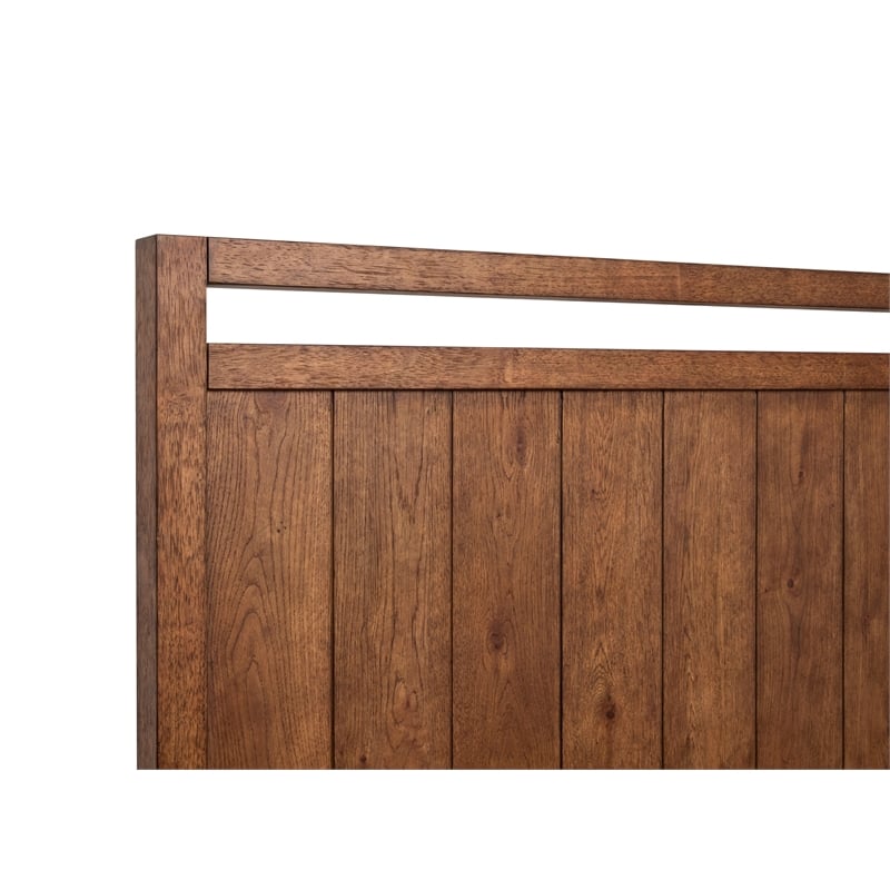 Magnussen Home Conway Honey Wheat Panel Storage Bed