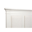 Magnussen Home Kingston Queen Upholstered Panel Bed in White And Nutmeg