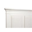 Magnussen Home Kingston Queen Upholstered Panel Bed in White And Nutmeg