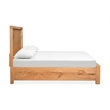 Magnussen Home Laramie California King Panel Storage Bed in Honey Wheat