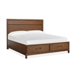 Magnussen Home Ridgefield Queen Panel Storage Bed in Russet