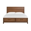 Magnussen Home Ridgefield King Panel Storage Bed in Russet